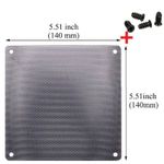 140mm + 4 screws Computer PC Air Filter Dustproof Cooler Fan Case Cover Mesh