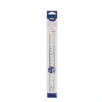 Helix Folding 30cm Ruler | Shatter Resistant | Clear 300mm School Exam Ruler x 1