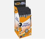 BIC PENS BLACK or BLUE Cristal Medium Ball Point Pens Biros (BLACK or BLUE)