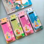 HB Pencils with Eraser Rubber Tips Office School Drawing Art Craft 12 PCS Set