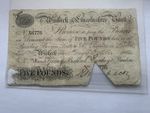 1894 Wisbech & Lincolnshire Bank £5 Banknote