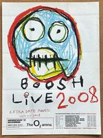 THE MIGHTY BOOSH - BOOSH LIVE 2008 Full page UK magazine ad