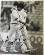 David Gower & Kapil Dev signed 10x8 photo RACC Trusted Seller ACGCERT COA