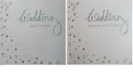 6pk Wedding Invitations Invites Silver Foil / Evening Reception Multipack 5"x5"