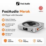 Fosi Audio Merak CD-Player HiFi CS43131 DAC & Kopfhörerverstärker mit CD-Ripping