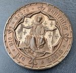 RARE Very High Grade Bronze St Mary’s Sheffield Prize Medal 1867.Original Box