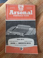 ARSENAL V MANCHESTER UNITED div 1.  1957/58 Last Match Before Munich L8