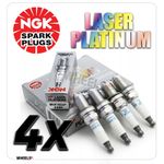 NGK LASER PLATINUM SPARK PLUGS BKR7EQUP - HEAT 7 - STOCK CODE 4285 - SET OF 4