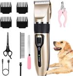 Pet Dog Clippers Electric Cordless Hair Shaver Professional Grooming Trimmer Kit