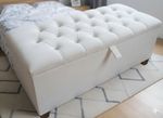 Ottoman Storage Box Chesterfield Plush Blanket Toy Box Pouffe Bench Footstool