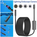 Waterproof Endoscope Snake Cam Inspection Camera For iPhone 14/13/12/11/XS Pro