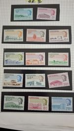1966–1970 Queen Elizabeth II Definitive Set) Antigua  SG 180 to SG 195