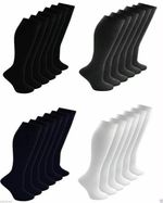 12 Pairs kids Girls Knee High School Socks  School Uniform back to school socks