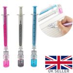 Novelty Joke Syringe Pen Covid Vaccine Gel Pen Xmas Gift Prank Stocking Office