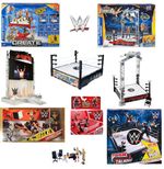 WWE Wrestling RAW AEW Ring/Playset/Cage/Contract Chaos/Tough Talkers/Wrekkin Set