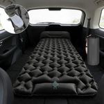 Car Inflatable Air Bed Mattress Back Seat Camping Single Bed Thickened black