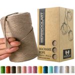 Macrame Yarn Cord 3mm 200m MeriWoolArt Öko-Tex 100% Recycled Cotton Color Boxed