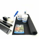 Rubber Roofing Kits for Flat Roofs, Sheds, Outbuildings & Garage Black Trims