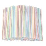 100-1000x Straws Flexible Plastic Bendy Colourful Drinking Straw Party Birthday*