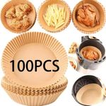100PCS Air Fryer Paper Liners Disposable Non Stick Baking Parchment for Ninja