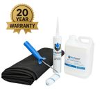 EPDM Rubber Roofing Kits Black Rubber & Glues for Apex & Flat Shed Roof Skyguard