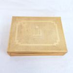 Dunhill Gold Tone Lidded Metal Cigarette Tin Box Empty Vintage