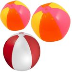 Inflatable Blowup PANEL BEACH BALLS Holiday Party Swim Garden Reusable Toy Ball