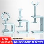 C Clamps Galvanized Steel for Mounting Metal U Clamps Working Small Desk Clamp