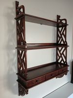 Antique Style Wooden Plate Spice Rack wall mounted country Kitchen Arts & Crafts