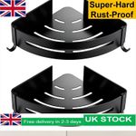 2/4/6x Shower Caddy Bathroom Suction Shelf Storage Shampoo Soap Holder No Drill