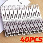 20pcs Super Strong Stainless Steel Clothes Pegs Washing Line Laundry Clip Garden