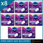 8 x BODYFORM GOODNIGHT ULTRA LARGE WITH WINGS 8 PADS PER PACK SANITARY TOWELS