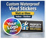 Custom Printed Personalised Vinyl Stickers Logo Decals Waterproof A4 A3 A2 A1