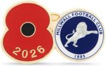 Official Poppy Appeal Millwall Poppy Football Pin 2026