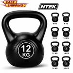 4-20kg Vinyl Kettlebell Weight Set Kettlebells Exercise Home Fitness Workout Gym