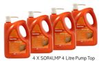 Deb Swarfega Orange SOR4LMP Heavy Duty Hand Cleaner  4 x 4L Pump Top