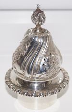 Antique Edwardian Solid Silver Pierced Sugar Sifter / Caster Top Finial 91.6g