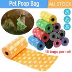 10/100Rolls High Quality Bio-degradable Dog Poop Poo Bags Pet Waste Bags UK