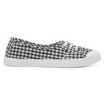 Lilley Womens Canvas Multi-Coloured Adults Ladies Slip On Black White Laces SIZE