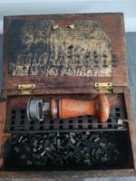 Post Office Royal Mail GPO Date Stamp Hand Stamper & Box - Haswell Durham!!!