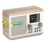 Pure Classic H4 Digital Kitchen Radio (DAB+/FM, Bluetooth, USB, Cotton White