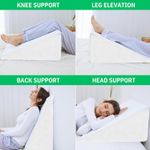 PREMIUM FOAM THERAPY BED WEDGE PILLOW DESIGNED BACK NECK PAIN ACID REFLUX