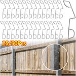 25/50x Fence Panel Clips Anti Rattle Stainless Steel Grips Wedges for Fences