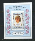 X046  Anguilla  1982   Diana birthday  sheet   MNH