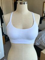 Sweaty Betty Ladies Foundation Seamless Yoga Bra White Light Support Small New
