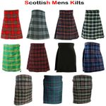 5 Yards Mens Scottish Tartan Kilts Traditional Highland Casual Dress 13oz Skirts