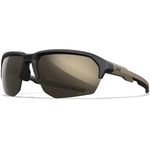 Wiley X WX JAKL Glasses - CAPTIVATE Tungsten Mirror Lenses Matte Black Tan Frame