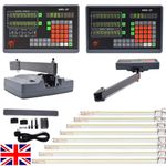 5um Linear Scale 4"-40" Digital Readout DRO 2/3 Axis Display for Bridgeport Mill