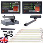 5um Linear Scale 4"-40" Digital Readout DRO 2/3 Axis Display for Bridgeport Mill