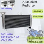 For HONDA CBF600 CBF 600 S SA 2004-2007 Upgraded Aluminium Water Radiator Cooler